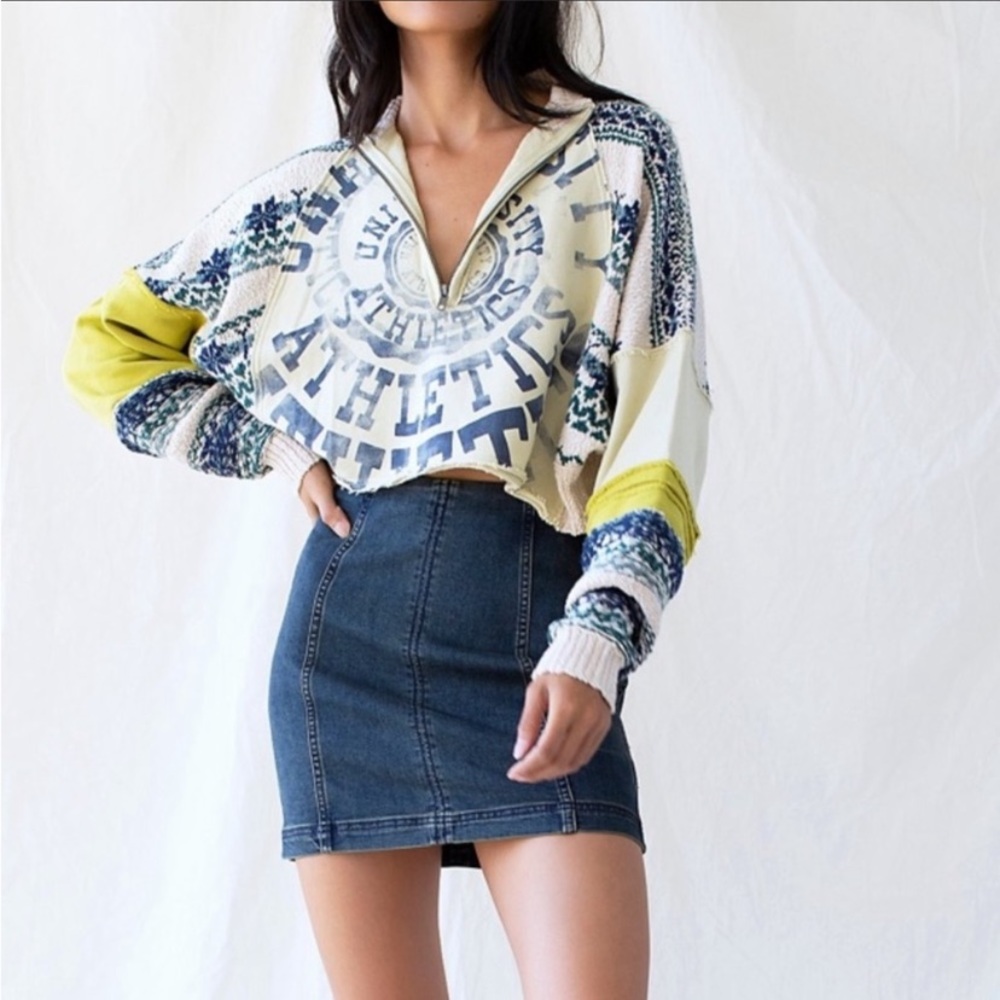 Free People Modern Femme Denim Skirt 4